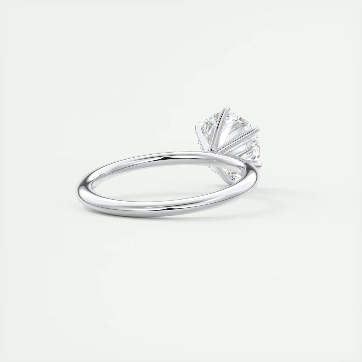 Round Brilliant Lab Created Classic Solitaire Ring 1 Carat