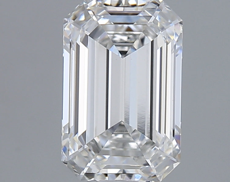 Emerald 1.53 E VVS2 Lab Grown Diamond