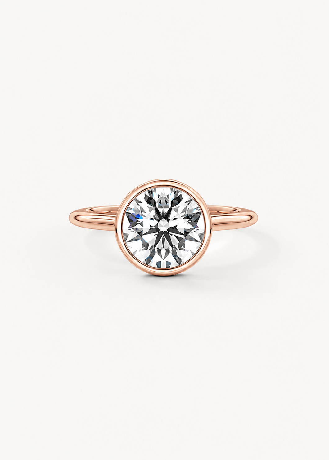 Bezel Set Classic Solitire Ring
