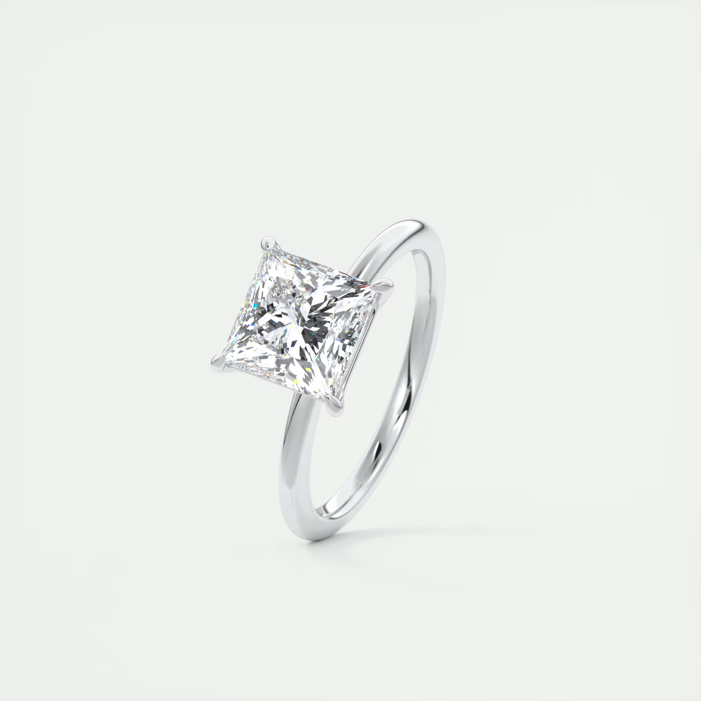 1.5 Carat Princess Cut Lab Grown Diamond Ring