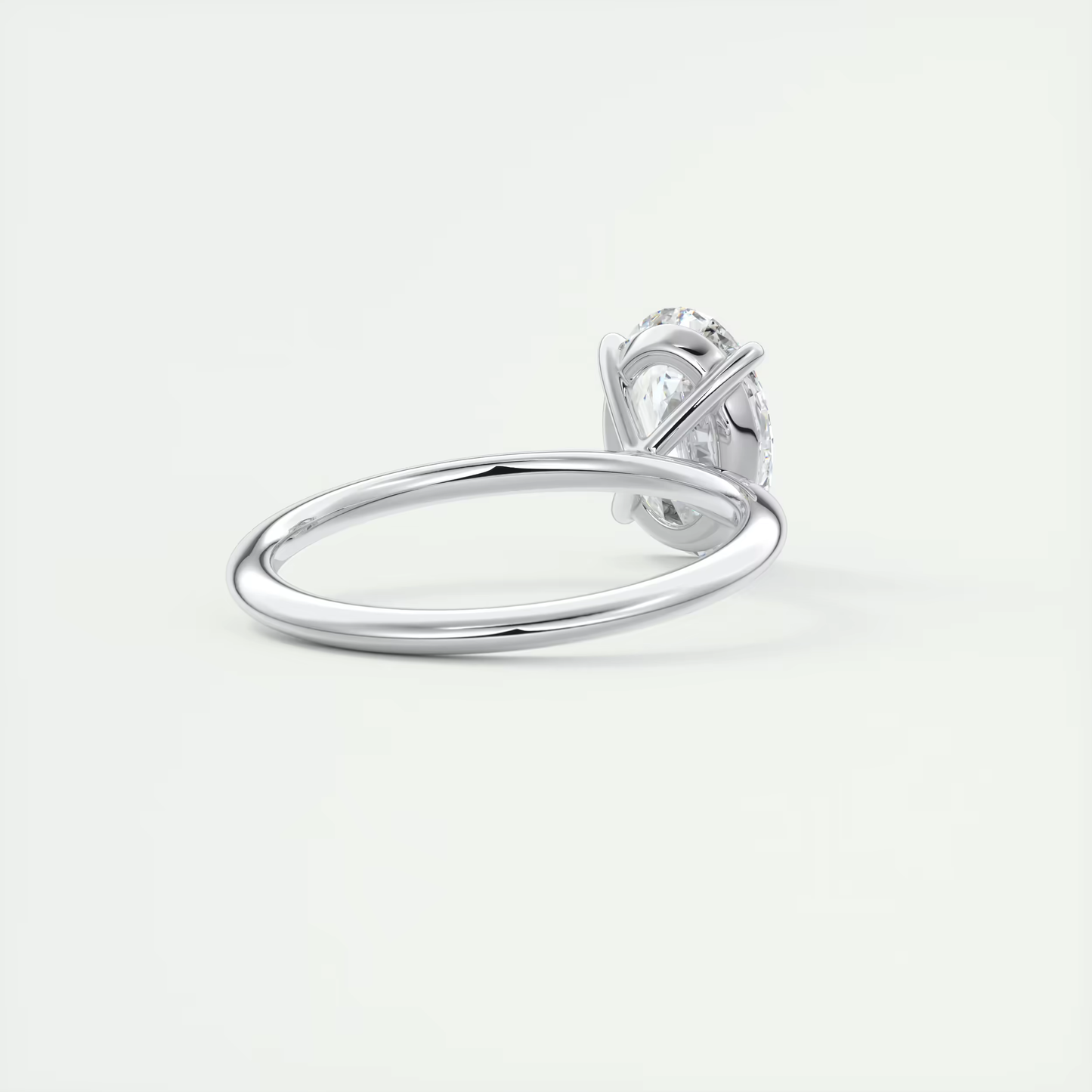 3 Carat Oval Lab Diamond Engagement Ring