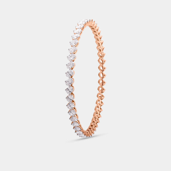 Lab grown diamond bangles