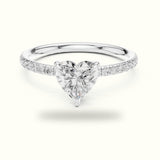 Heart Shape Lab-Grown Diamond Solitaire Ring