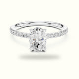 Oval Four-Prong Lab-Grown Diamond Solitaire Ring
