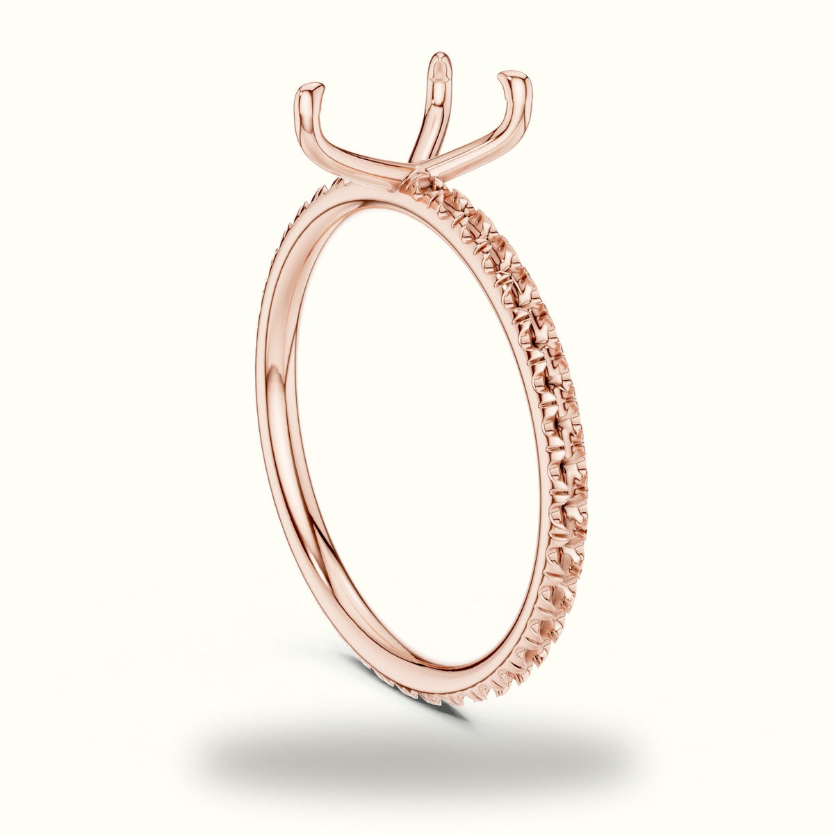 Pear Shape Lab-Grown Diamond Solitaire Ring — Rose gold, view 1 | Crystal N Cuts