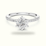 Six-Prong Classic Round Lab-Grown Diamond Solitaire Ring