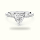 Trillion Shape Lab-Grown Diamond Solitaire Ring