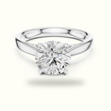 Round Cathedral Solitaire Ring