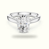 Oval Cathedral Lab-Grown Diamond Solitaire Ring