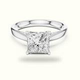 Princess Cathedral Lab-Grown Diamond Solitaire Ring