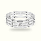 Princess Bezel Set Lab-Grown Diamond Ring