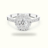 Round Halo Lab-Grown Diamond Ring - ALR-66