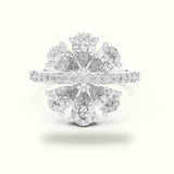 Pear Cluster Lab-Grown Diamond Ring