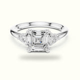 Asscher Three-Stone Lab-Grown Diamond Ring