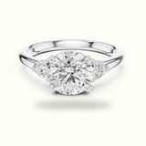 Round Three-Stone Lab-Grown Diamond Ring