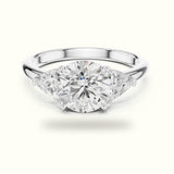Round Three Stone Lab-Grown Diamond Ring