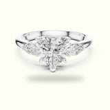 Heart Three-Stone Lab-Grown Diamond Ring