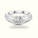 Vintage Princess Lab-Grown Diamond Solitaire Ring
