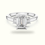 Emerald Three-Stone Lab-Grown Diamond Ring