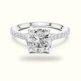 Cushion Lab Grown lab-grown diamond Solitaire Engagement Ring