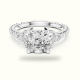 Cushion Cut Vintage Solitaire Lab-Grown Diamond Engagement Ring