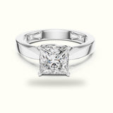 Princess Cathedral Solitaire Lab-Grown Diamond Ring
