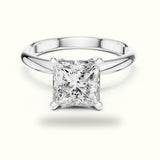 Four-Prong Princess Peg Head Lab-Grown Diamond Solitaire Ring