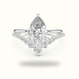 Pear Lab-Grown Diamond Bridal Set Engagement Ring