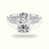 Oval Lab-Grown Diamond Solitaire Engagement Ring