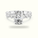 Oval Basket Lab-Grown Diamond Engagement Ring