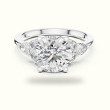 Round Basket Lab-Grown Diamond Solitaire Ring - DDLR-072