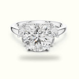 Round Basket Lab-Grown Diamond Solitaire Ring