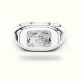 Radiant Bezel Lab-Grown Diamond Solitaire Ring