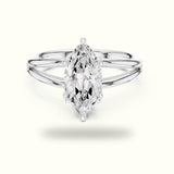 Marquise Solitaire Lab-Grown Diamond Ring