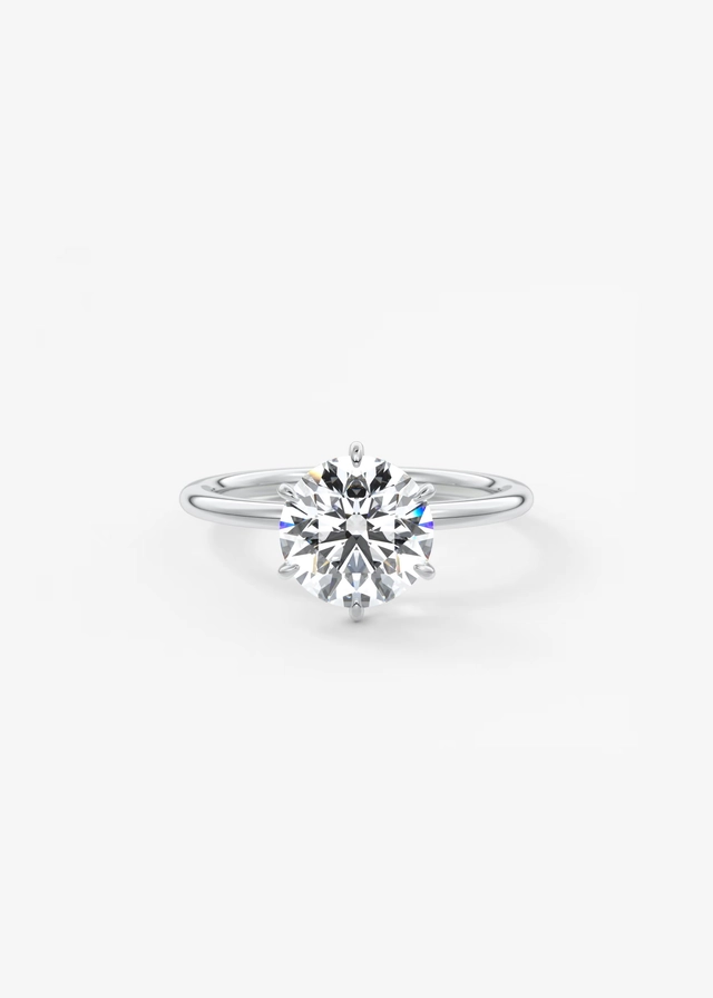 Compass Set Solitaire Ring
